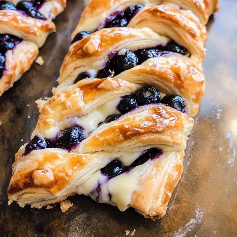 Blueberry Pastry Braid Recipe