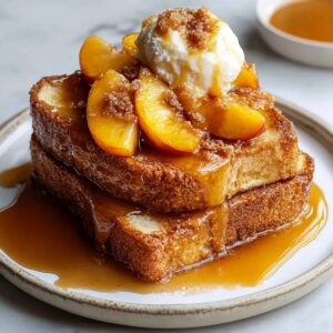Peach Cobbler French Toast Recipe