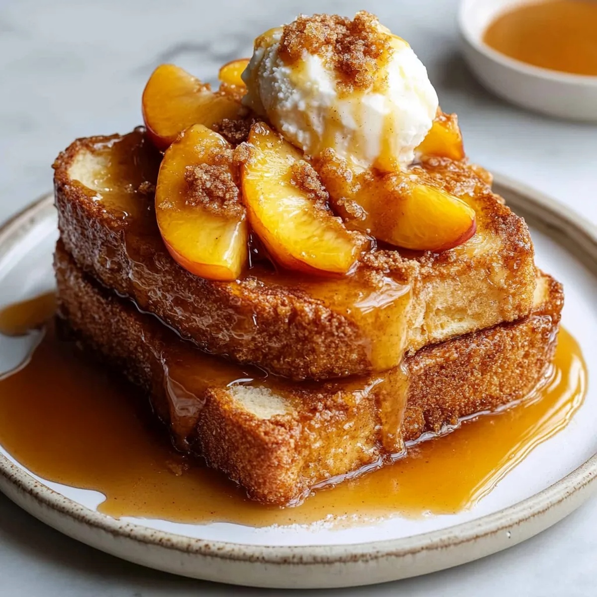 Peach Cobbler French Toast Recipe