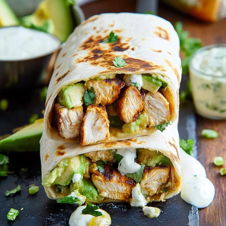 Chicken Avocado Burritos Recipe