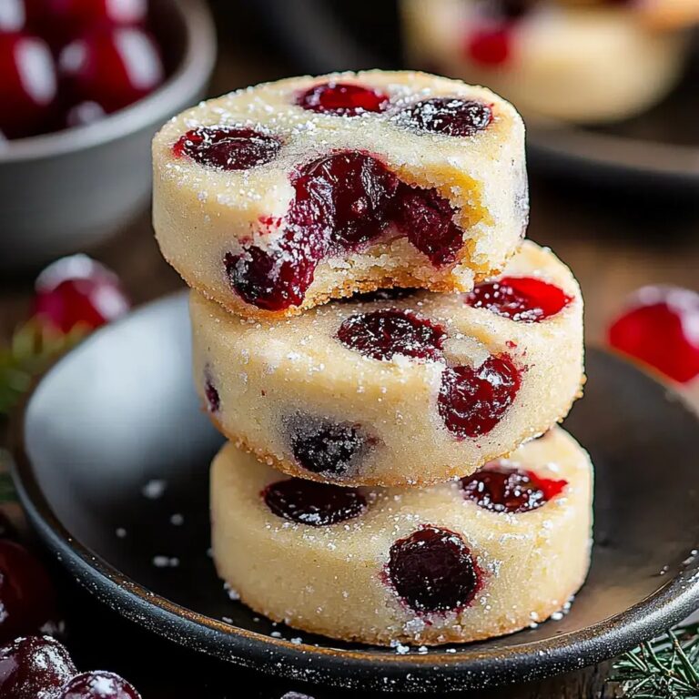 Maraschino Shortbread Cookies Recipe