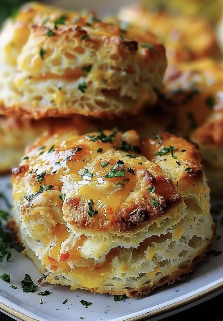 Crab Stuffed Cheddar Bay Biscuits With Lemon Butter Recipe