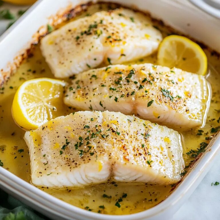 Lemon Garlic Butter Baked Cod Recipe
