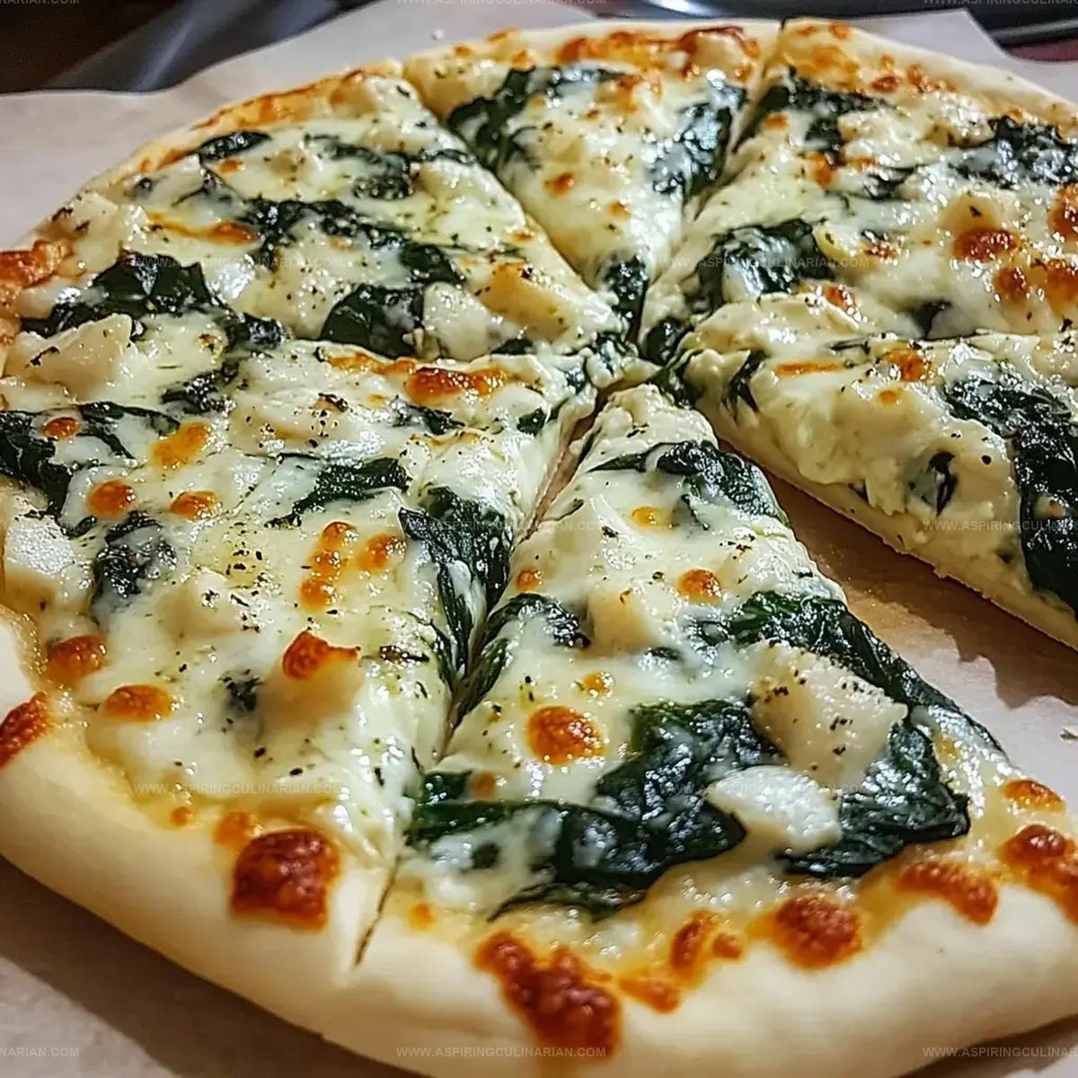 Greek Garlic Spinach Pizza Recipe