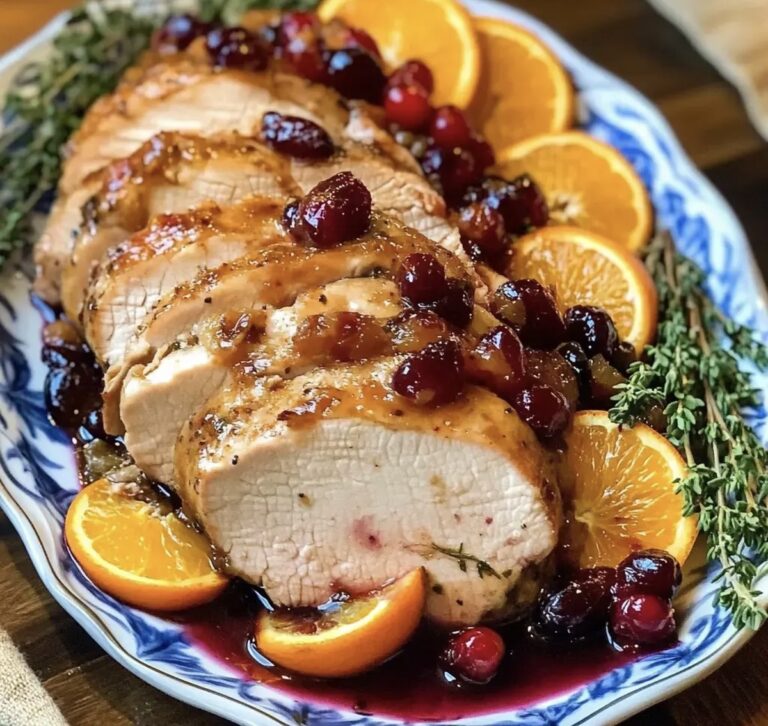 Orange Cranberry Pork Loin Roast Recipe