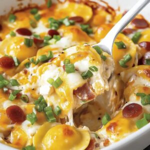 Pierogi Casserole With Kielbasa Recipe