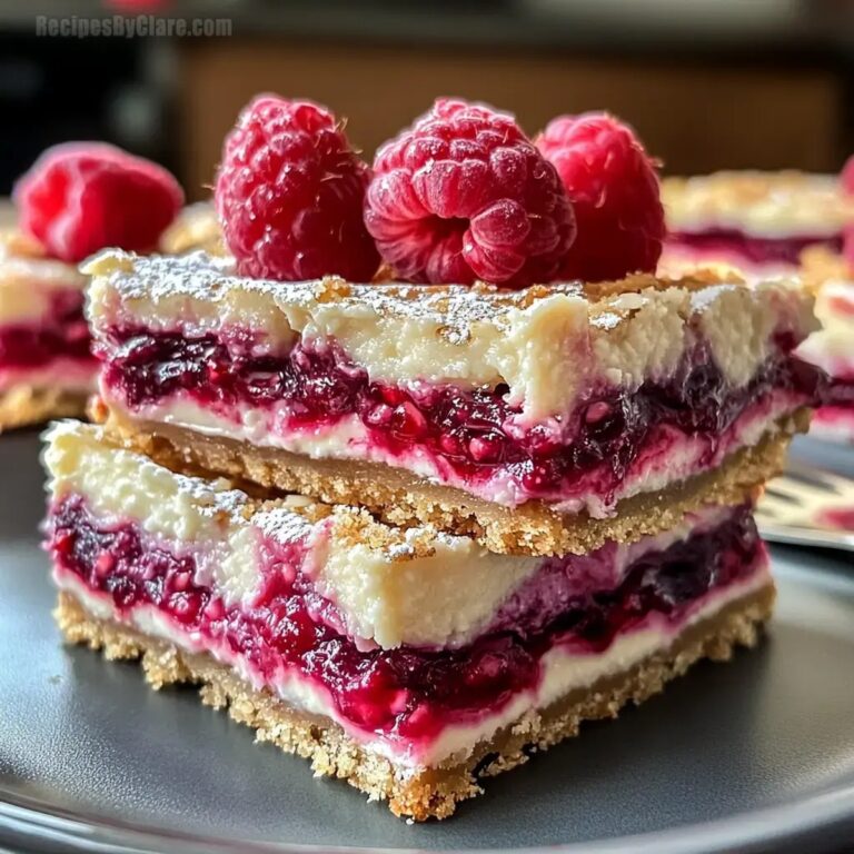 Heavenly Raspberry Cheesecake Bars Recipe