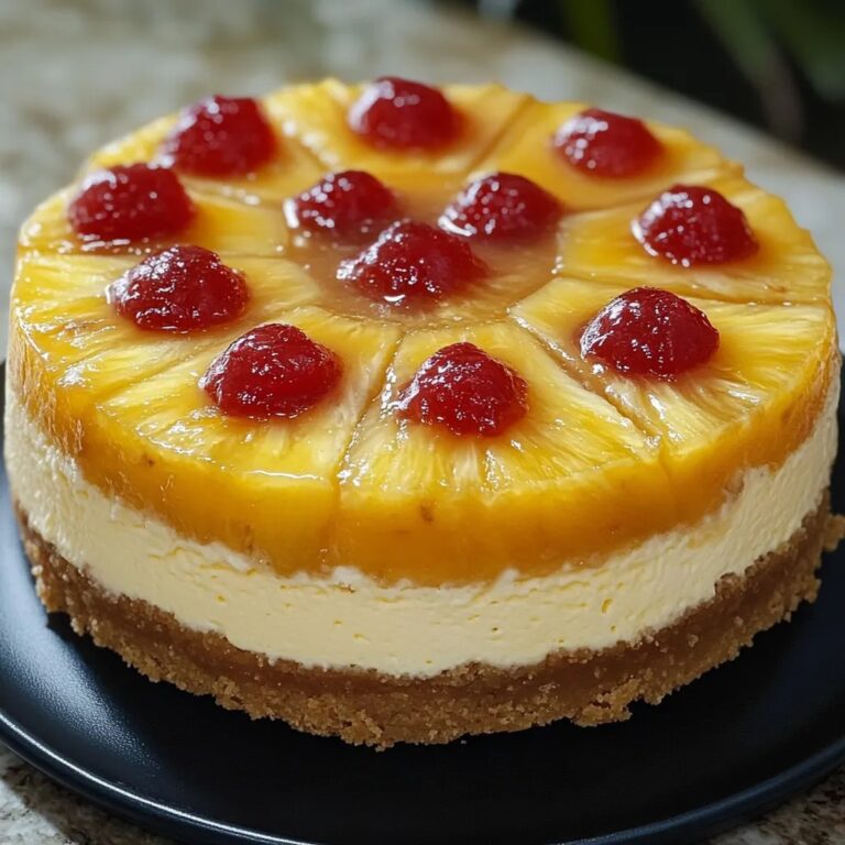 Pineapple Upside Down Cheesecake Recipe