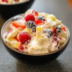 Patriotic Cheesecake Salad Recipe