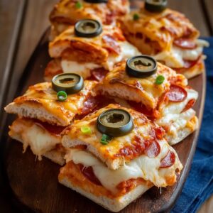 Game Day Cheesy Pizza Sliders Recipe