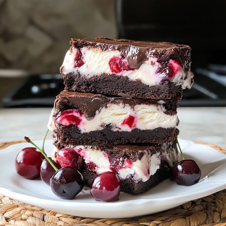 Cherry Brownie Ice Cream Sandwiches Recipe