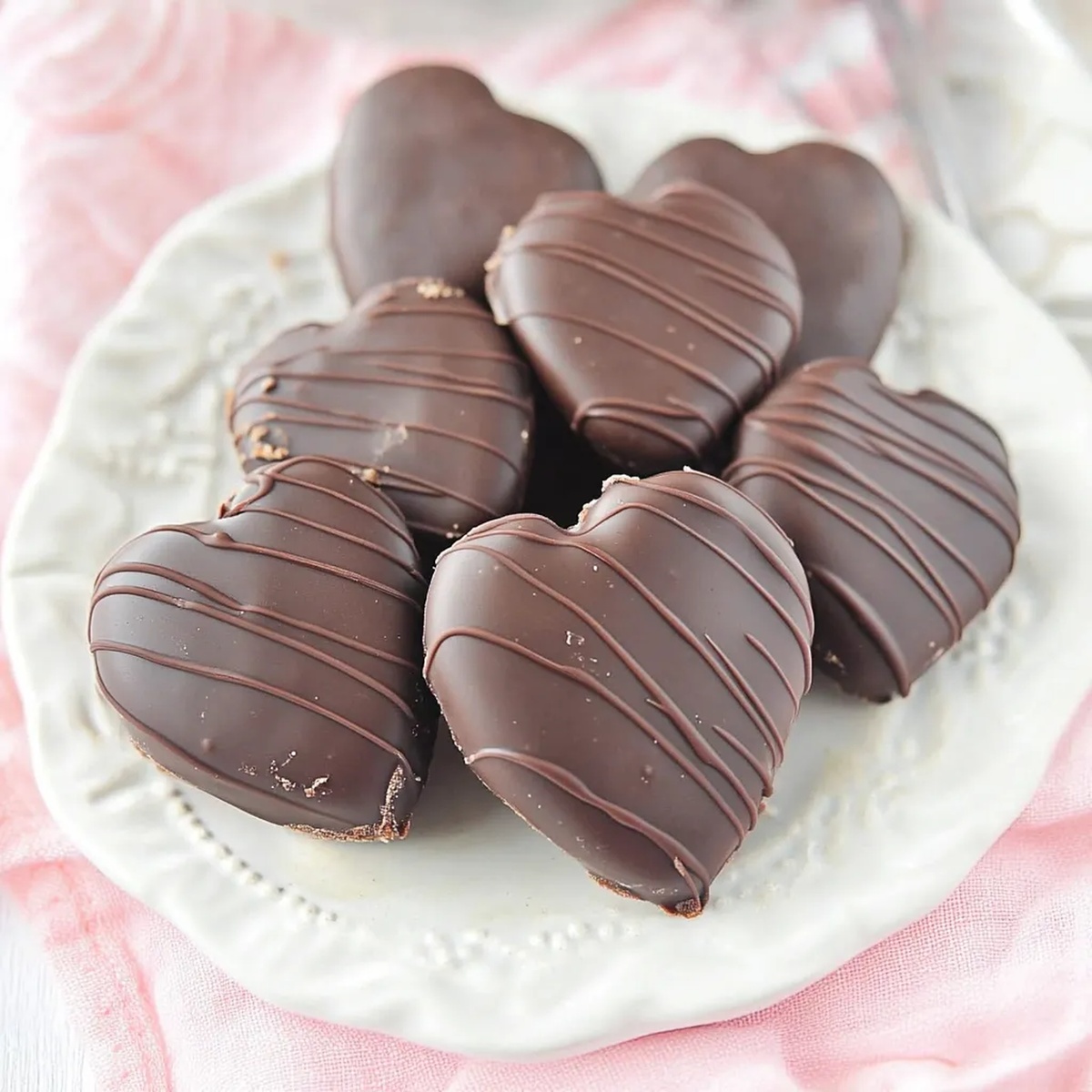 Chocolate Peanut Butter Hearts Recipe