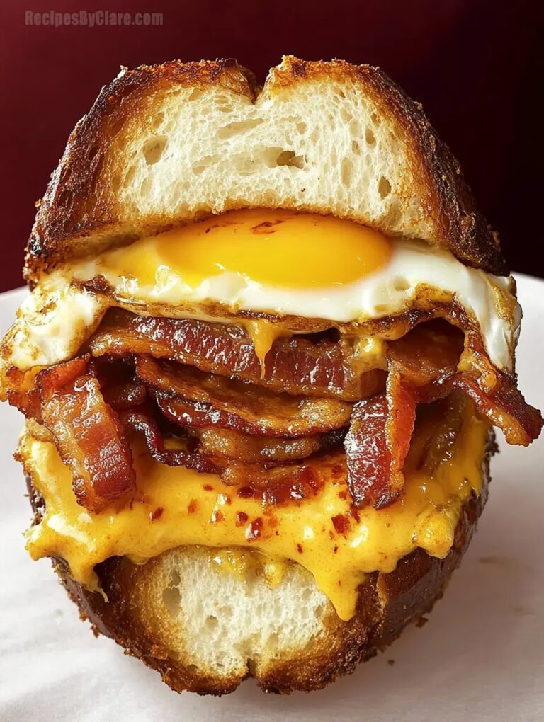 Egg In A Hole Breakfast Sandwich Recipe