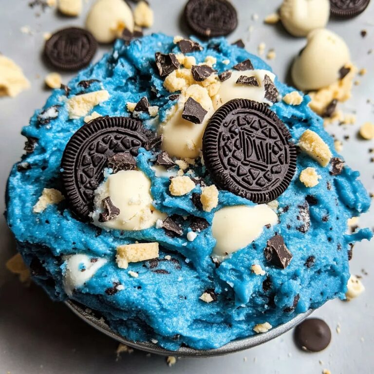 Cookie Monster Edible Cookie Dough Recipe