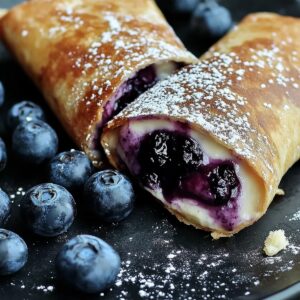 Blueberry Cheesecake Chimichangas Recipe