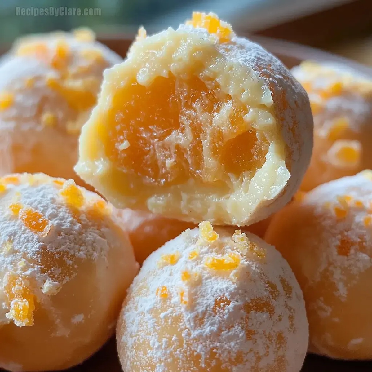Easy White Chocolate Orange Creamsicle Truffles Recipe