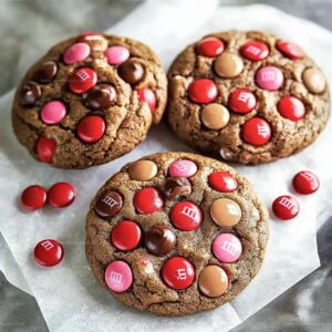 Chocolate Mm Valentines Cookies Recipe