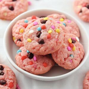 Strawberry Cake Mix Cookies Recipe