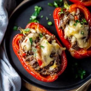 Cheesesteak Stuffed Peppers Recipe