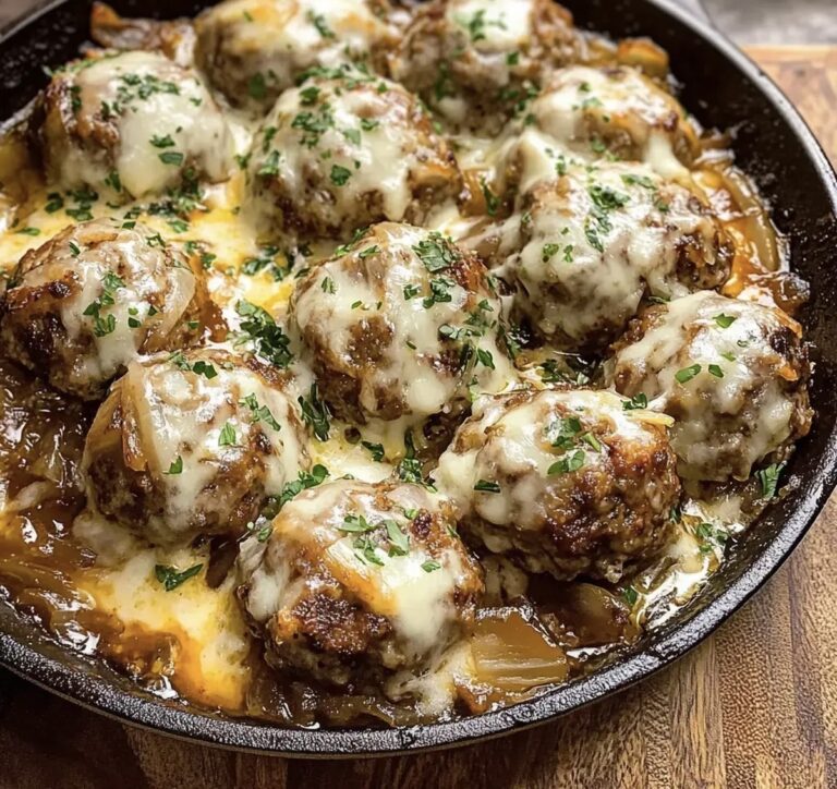 French Onion Meatballs Recipe