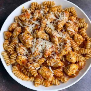 Garlic Parmesan Healthy Chicken Pasta Recipe