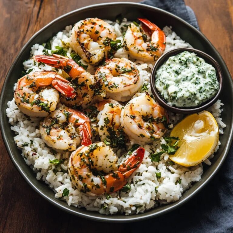 Chimichurri Shrimp Tzatziki Rice Recipe