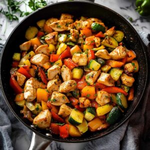 Chicken Vegetables Skillet Recipe