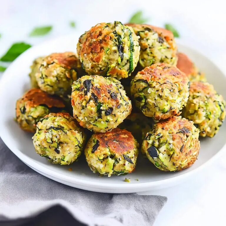 Baked Zucchini Balls Recipe