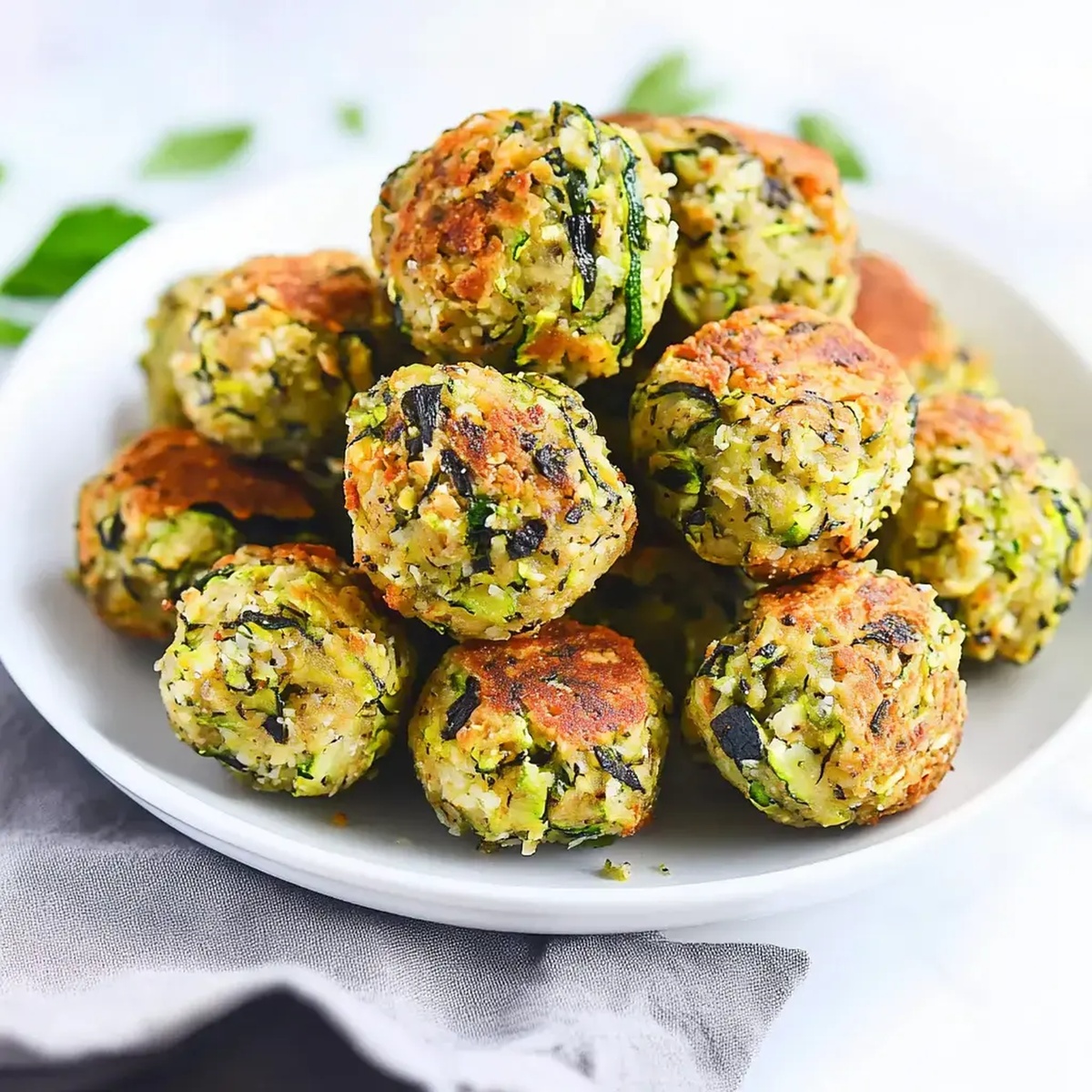 Baked Zucchini Balls Recipe