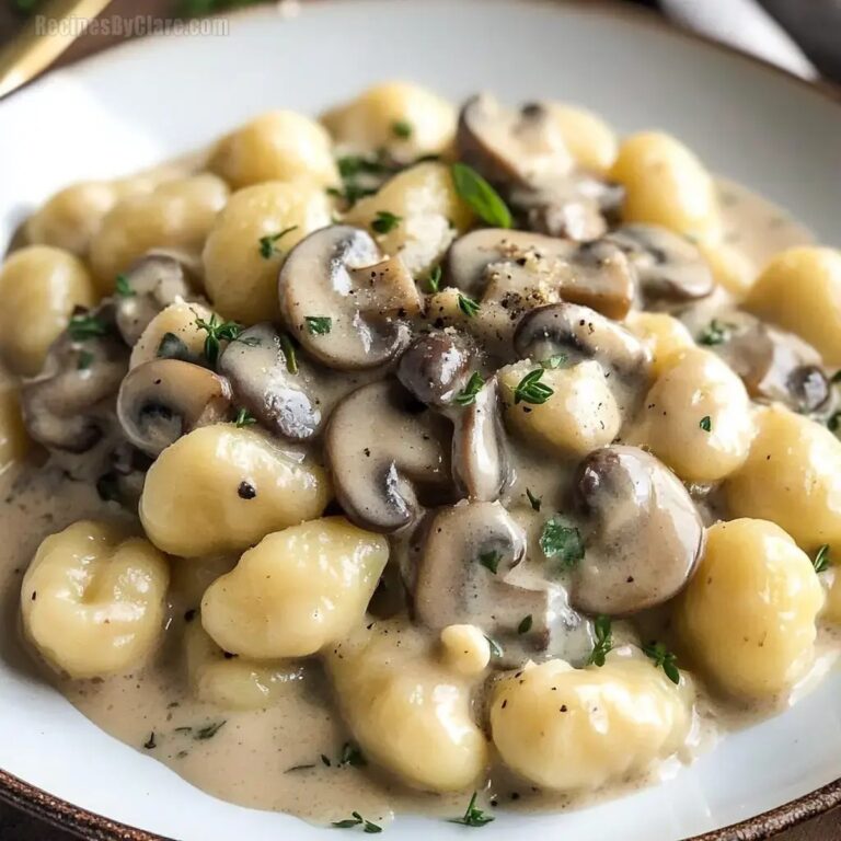 Mushroom Gnocchi Parmesan Cream Sauce Recipe