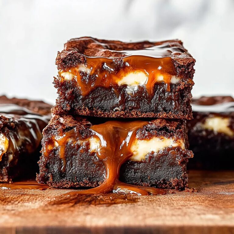 Caramel Cheesecake Nutella Brownies Recipe