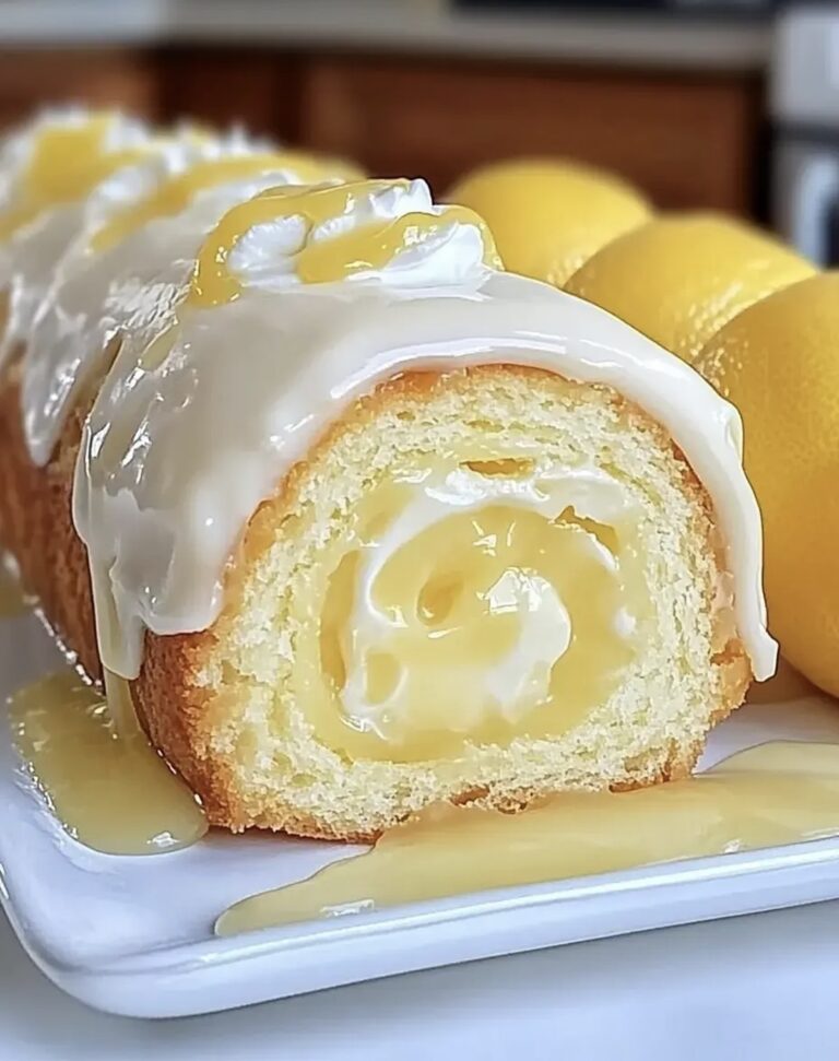 Luscious Lemon Cream Roll Cake Recipe