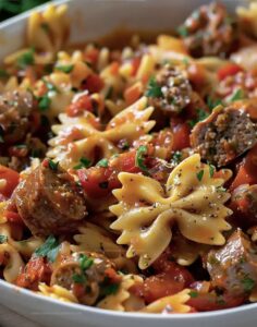 Italian Sausage With Bow Tie Pasta Recipe