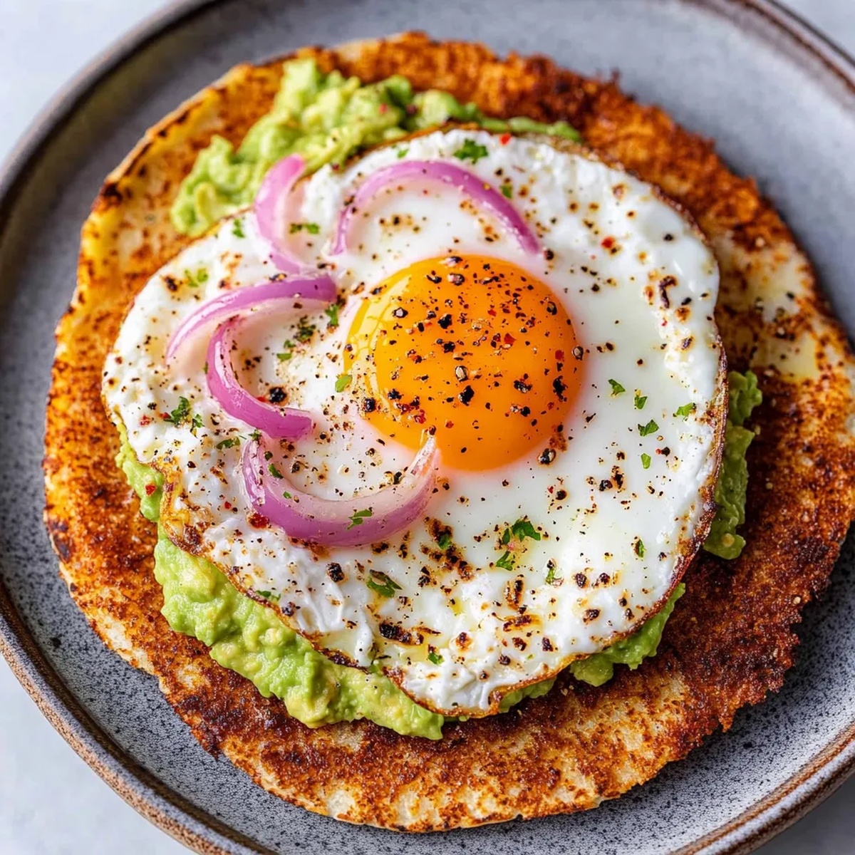 Crispy Feta Fried Eggs Recipe