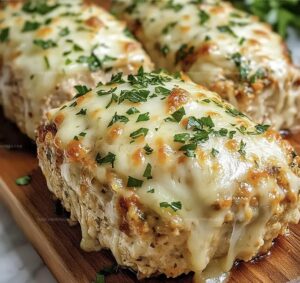 Garlic Parmesan Chicken Meatloaf Recipe
