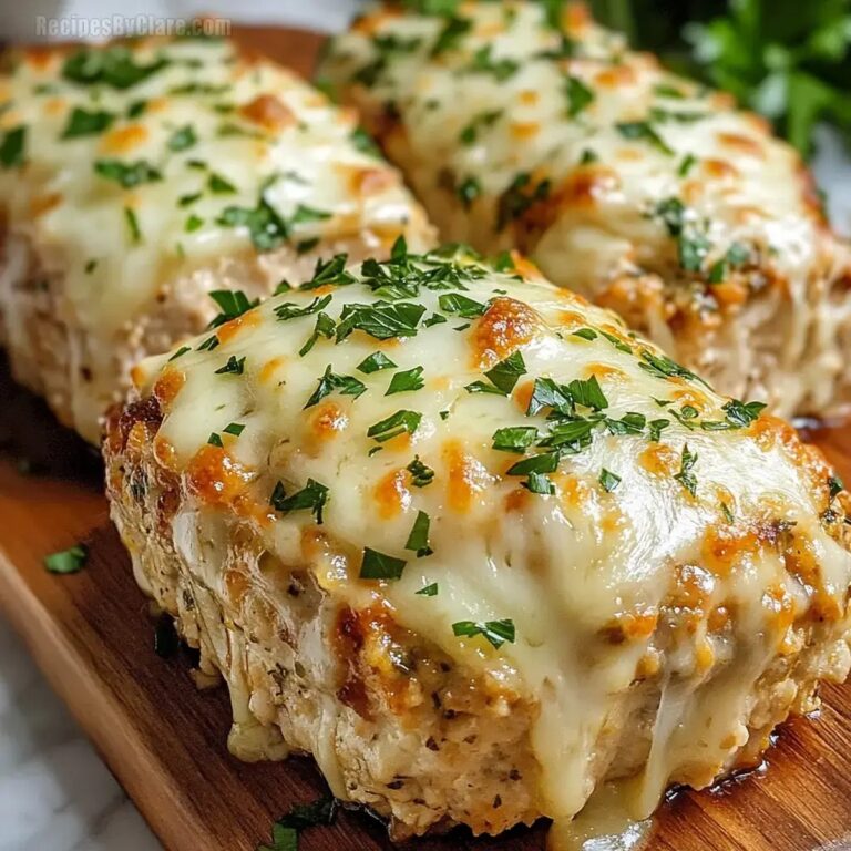 Garlic Parmesan Chicken Meatloaf Recipe