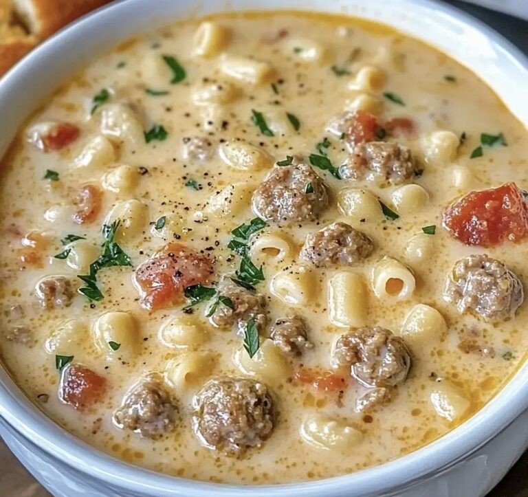 Creamy Parmesan Italian Sausage Ditalini Soup Recipe