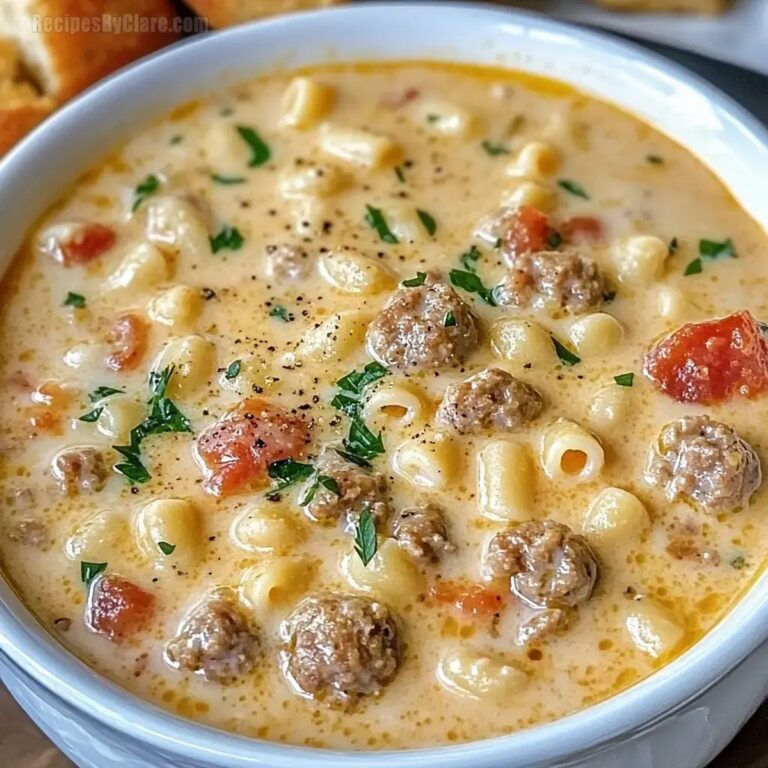 Creamy Parmesan Italian Sausage Ditalini Soup Recipe