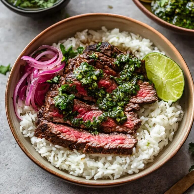 Skirt Steak Rice Bowl Recipe