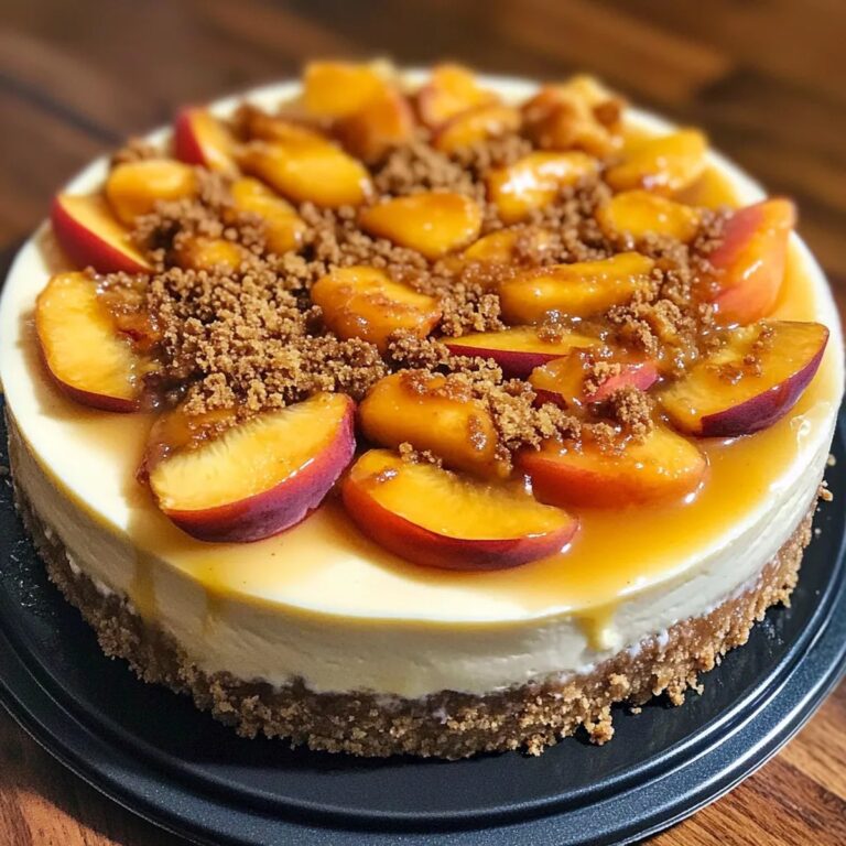 Peach Cobbler Cheesecake Recipe