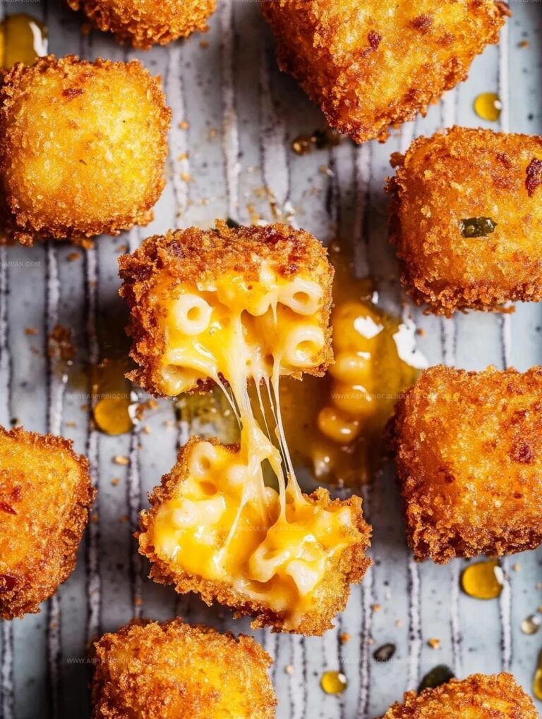 Crispy Fried Homemade Mac Cheese Bites Recipe
