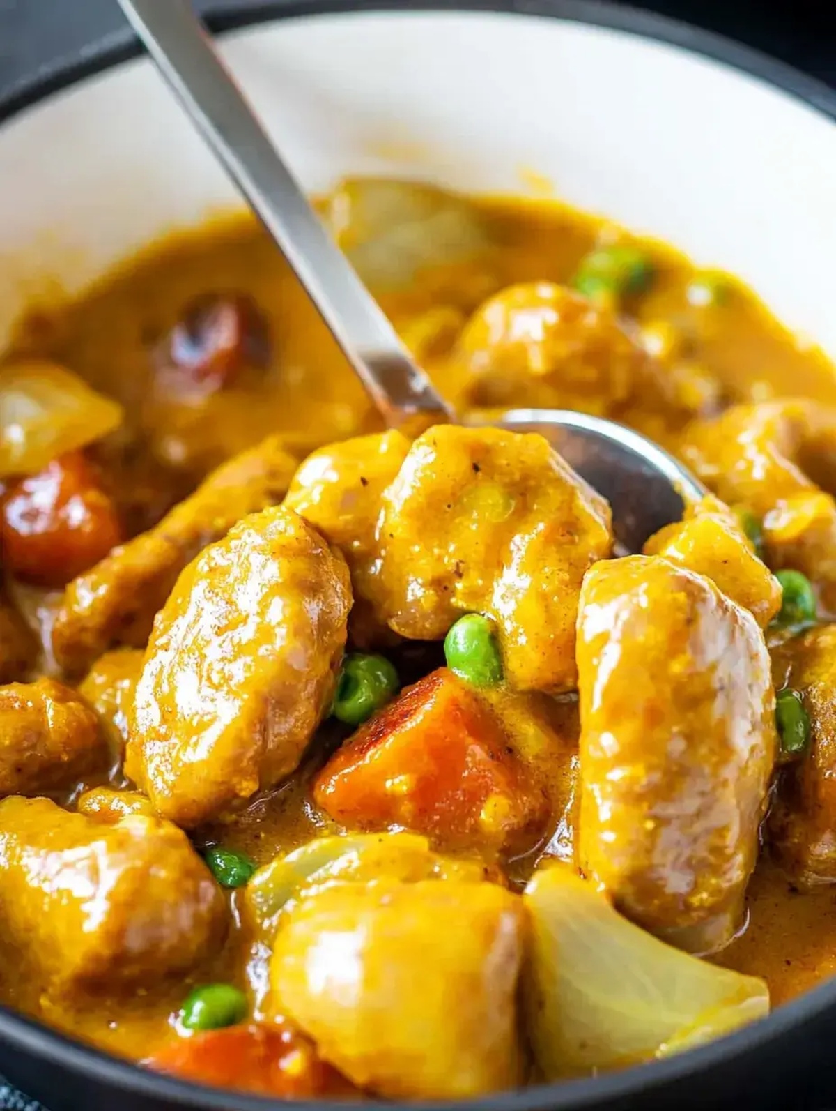 Curried Sausages Recipe