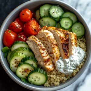 Greek Chicken Gyro Bowl Recipe