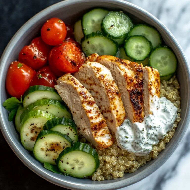 Greek Chicken Gyro Bowl Recipe