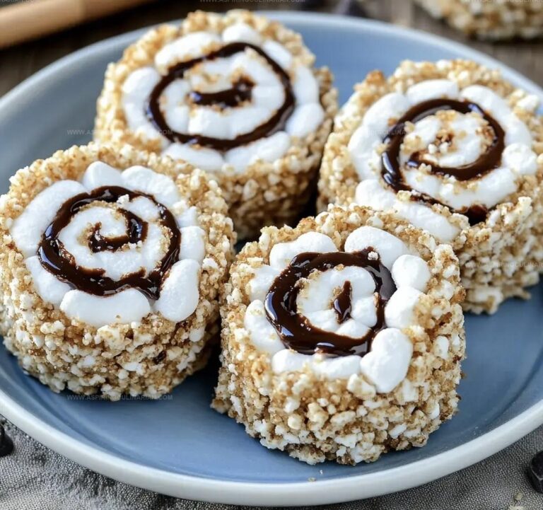 Smores Rice Krispies Treats Pinwheels Recipe