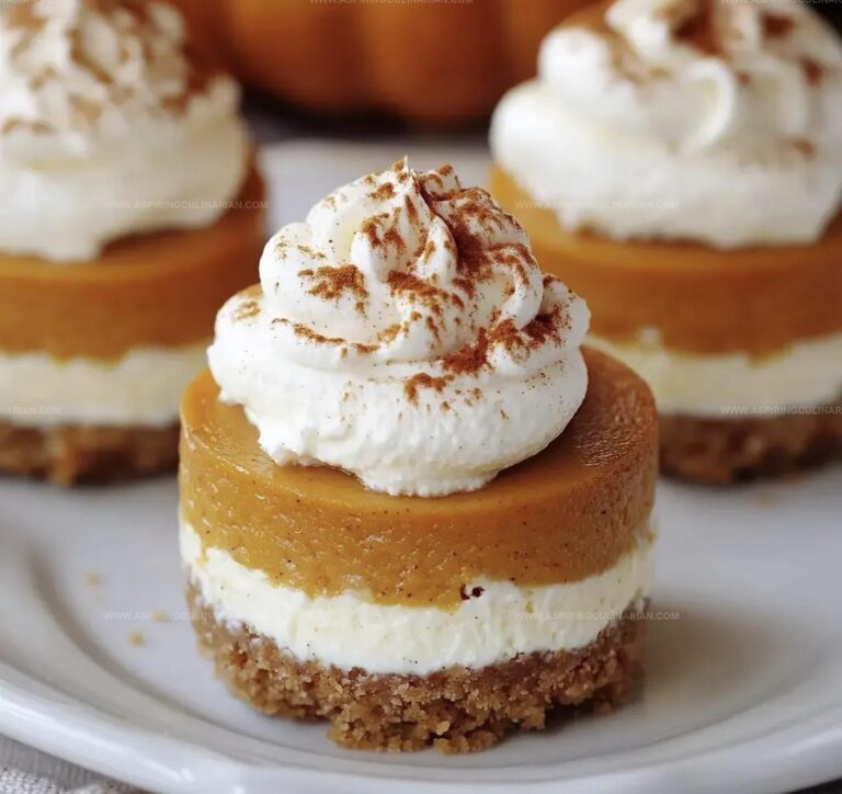 Mini Pumpkin Pie Cheesecakes Recipe