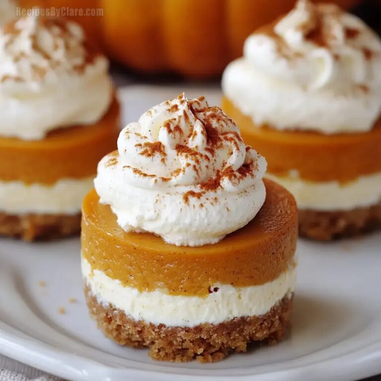 Mini Pumpkin Pie Cheesecakes Recipe
