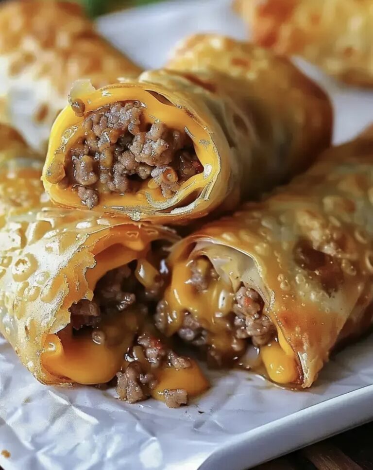 Cheeseburger Eggrolls Recipe