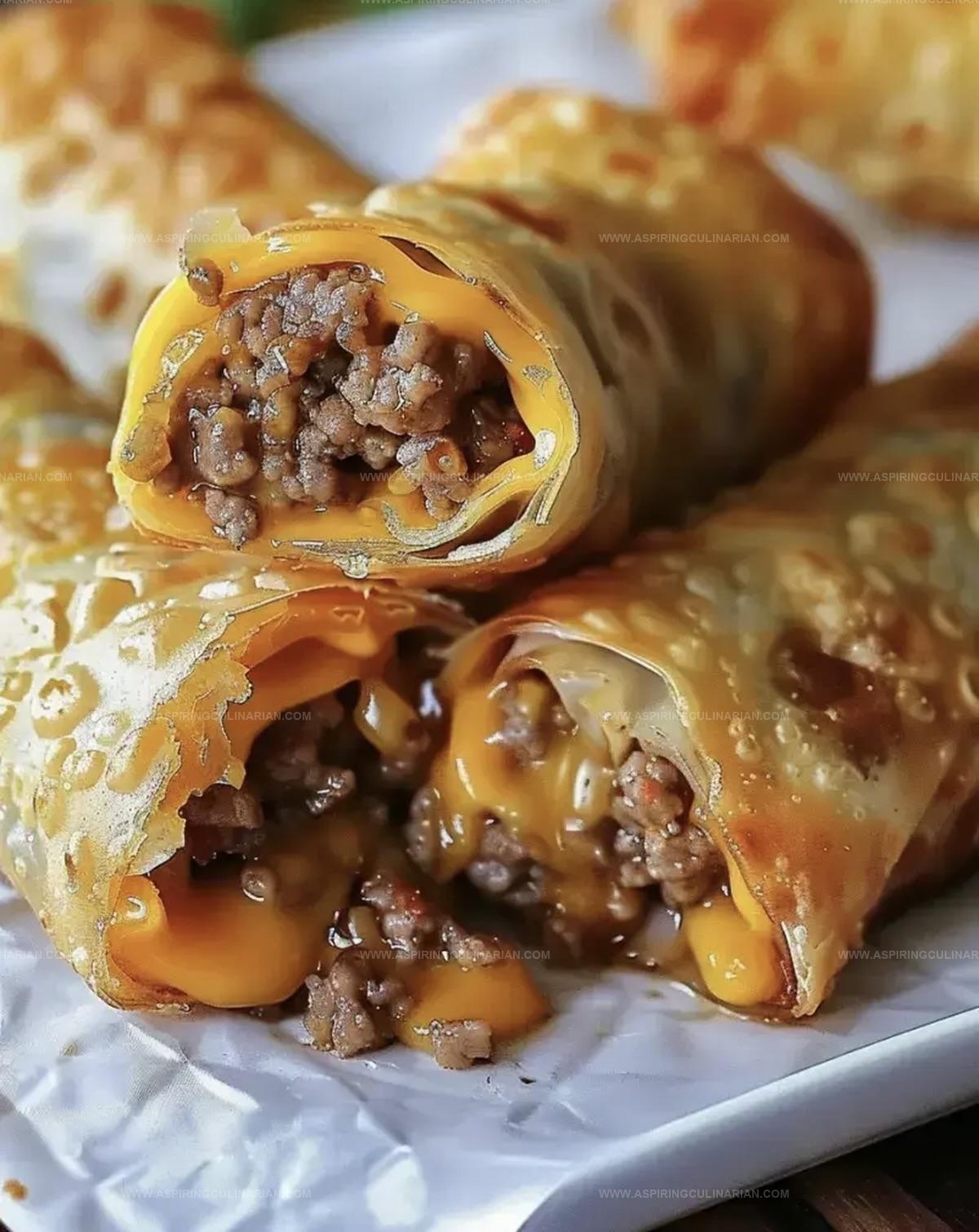 Cheeseburger Eggrolls Recipe