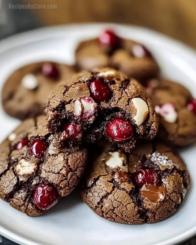 Gooey Chocolate Cherry Cookies Recipe